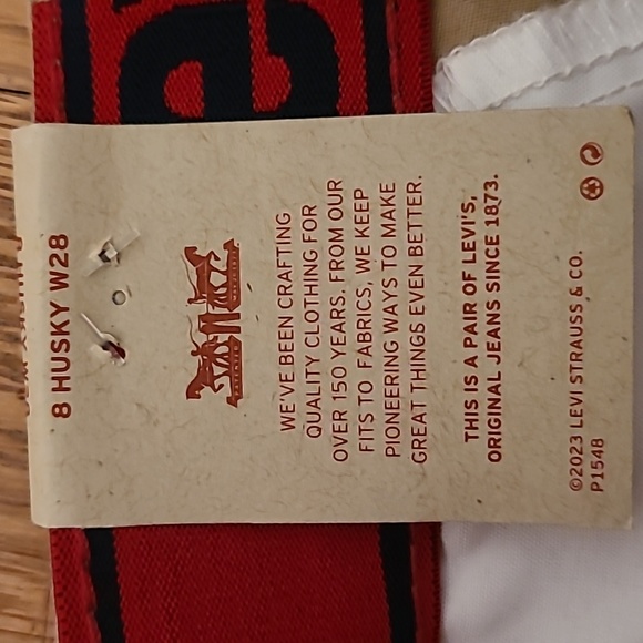 LEVIS YOUTH BOYS KAKHI RELAXED FIT CARGO SHORTS SIZE 8 HUSKY 28W - Picture 8 of 11